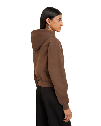 Jacquemus The Gros Grain Hoodie Brown