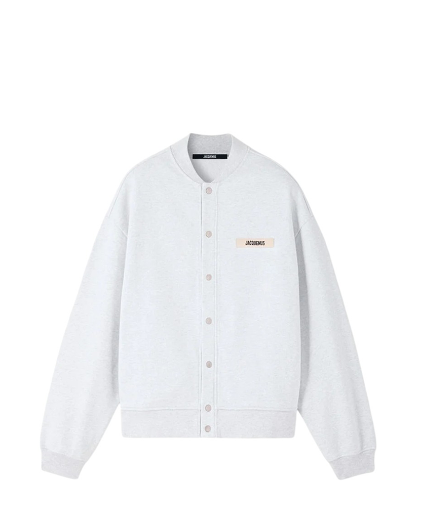 Jacquemus The Gros Grain Cardigan Grey