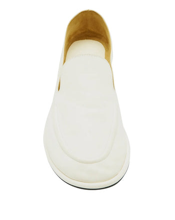 The Row Canal Loafer in Leather Milk