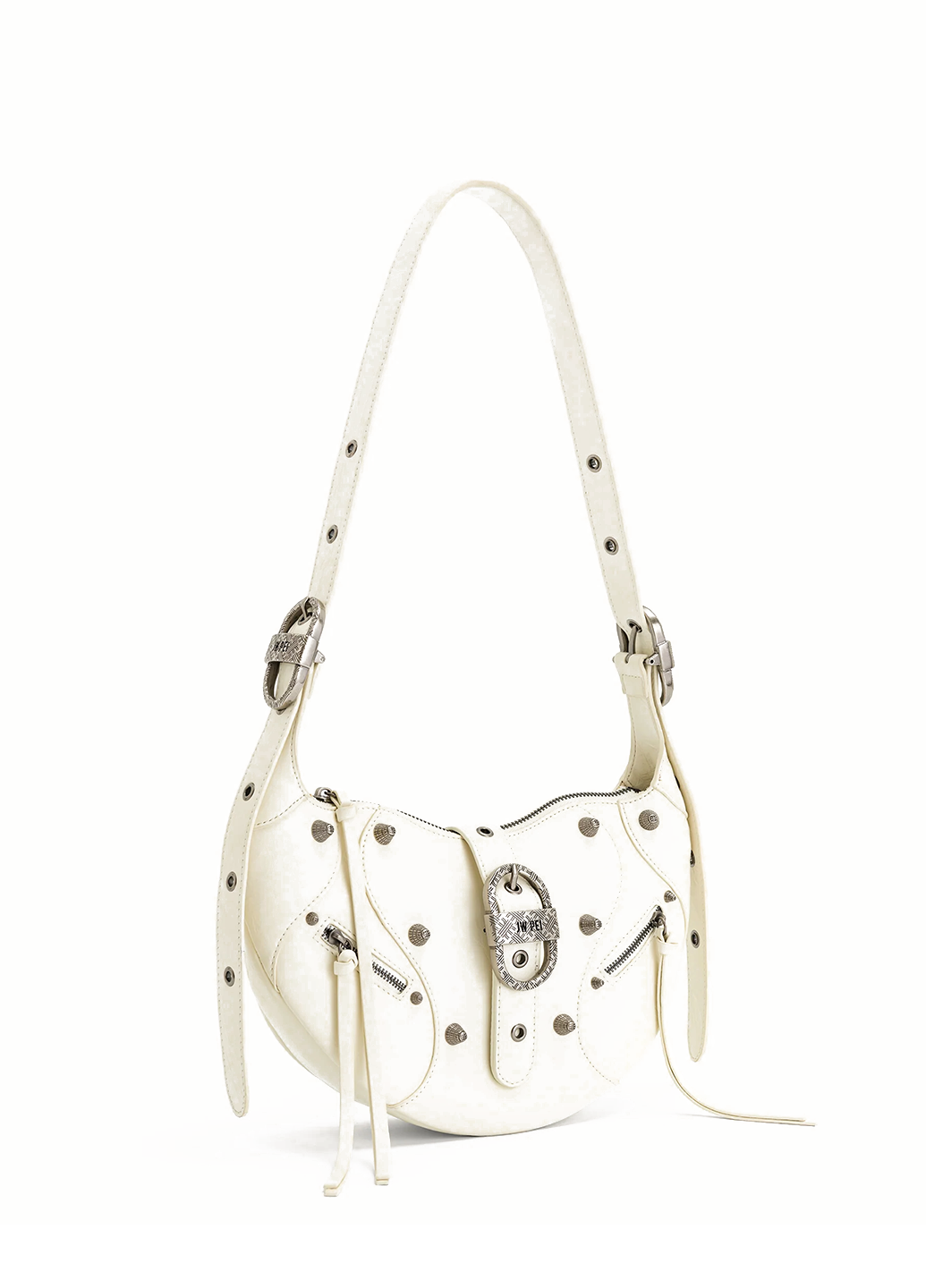 JW PEI Tessa Crushed Shoulder Bag White