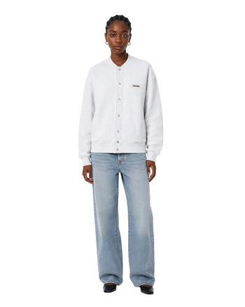 Jacquemus The Gros Grain Cardigan Grey