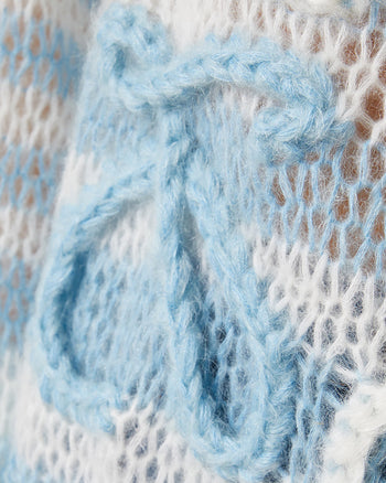 Loewe Anagram Sweater In Mohair White/Blue