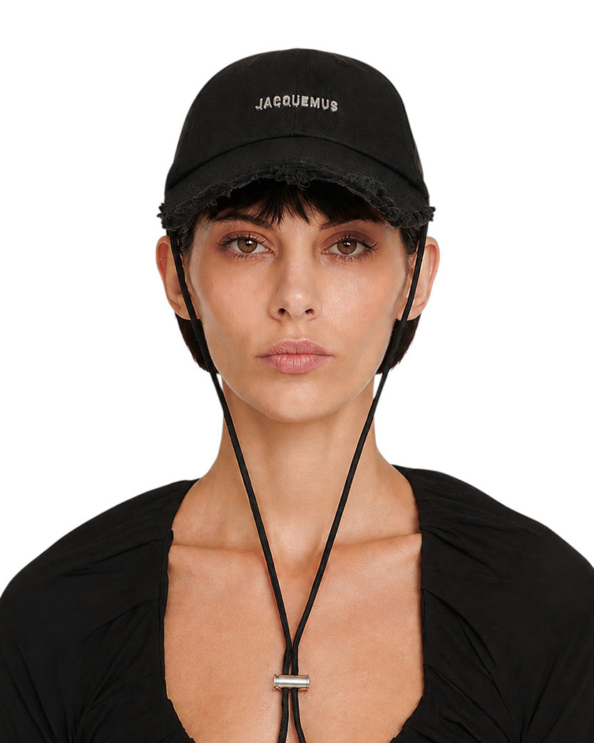Jacquemus La Casquette Artichaut Baseball Cap Black