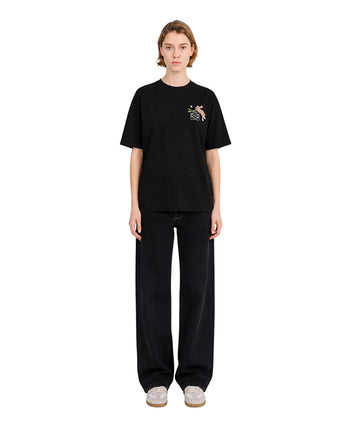 Loewe Bunny Relaxed Fit T-shirt in Cotton Black