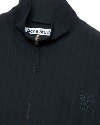 Acne Studios Pinstripe Zip Jacket Navy
