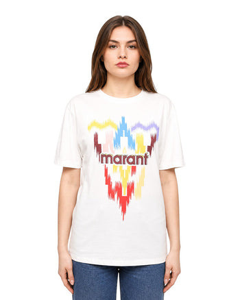 Isabel Marant Zewel Crew Neck T-shirt Ecru