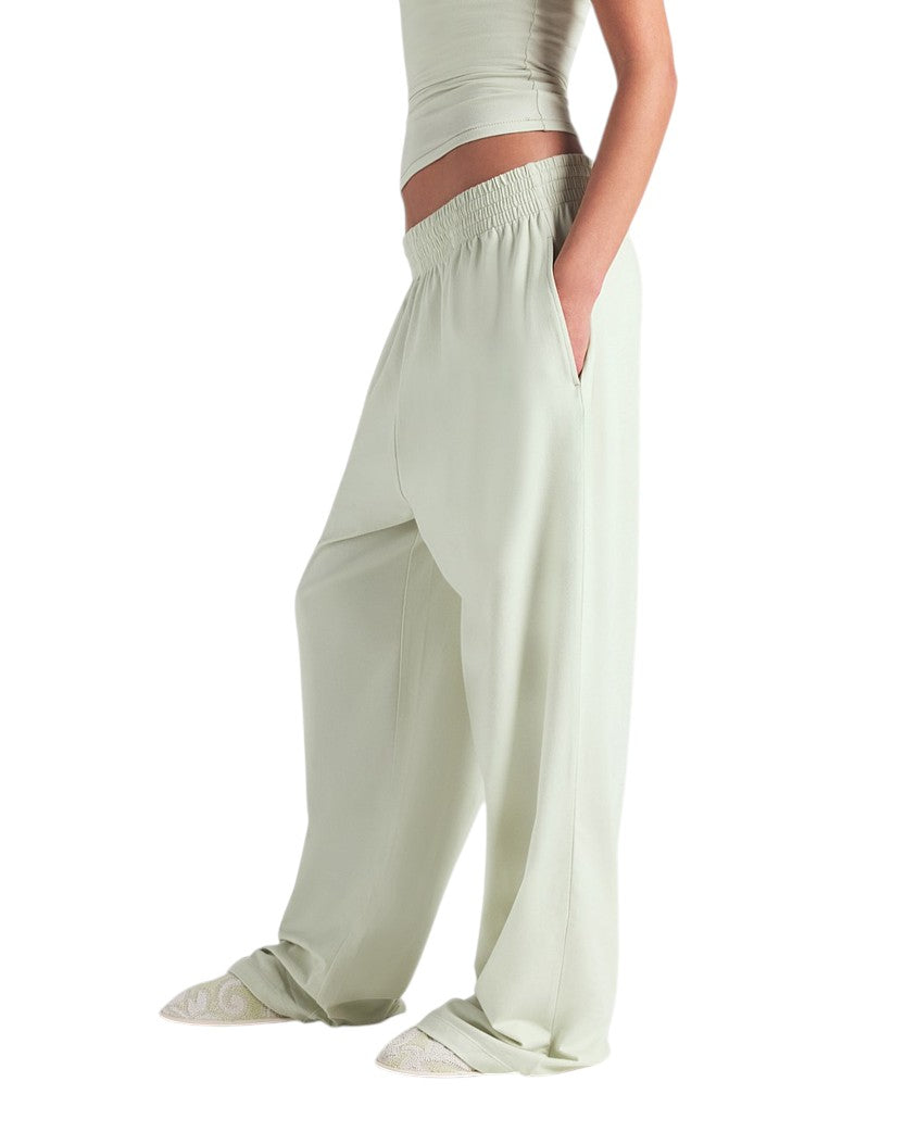 Skims Cotton Jersey Wide Leg Pant Mint