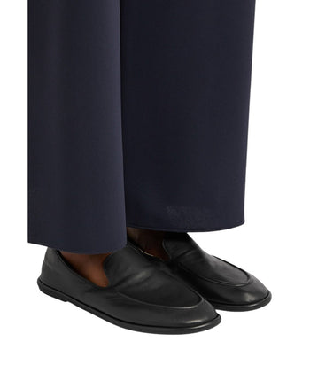 The Row Canal Loafer in Leather Black