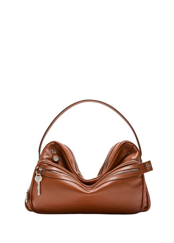 Acne Studios Camero Camera Shoulder Bag Cognac Brown