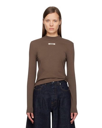 Jacquemus Les Classiques The Gros Grain Long-Sleeve T-Shirt Brown