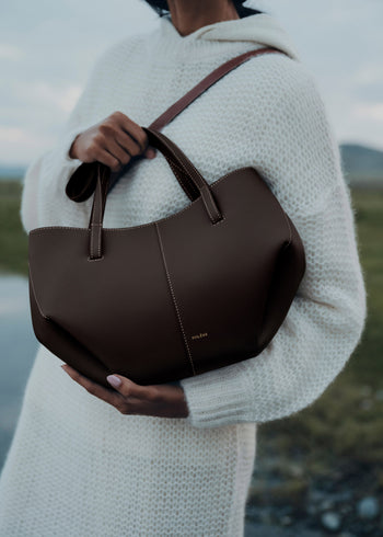 Polene Cyme Mini Edition Textured Ebony