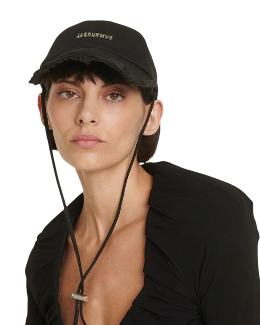 Jacquemus La Casquette Artichaut Baseball Cap Black