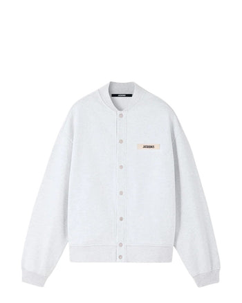 Jacquemus The Gros Grain Cardigan Grey