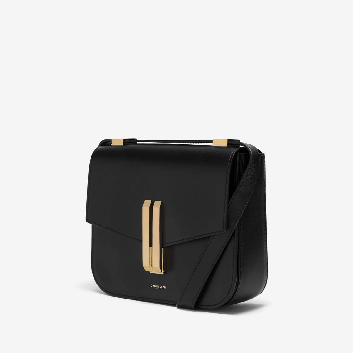 DeMellier Vancouver Leather Shoulder Bag Black