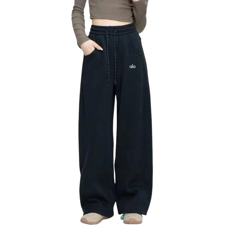Alo Yoga Wide Leg Sweatpants Black