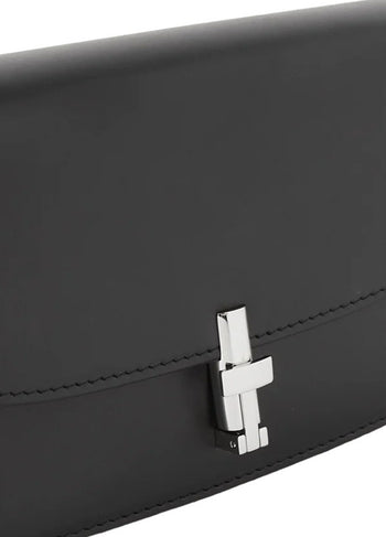 The Row Sofia Mini Leather Bag in Black