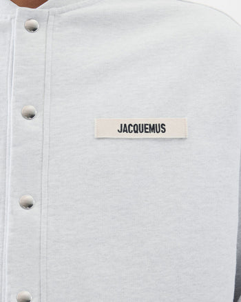 Jacquemus The Gros Grain Cardigan Grey