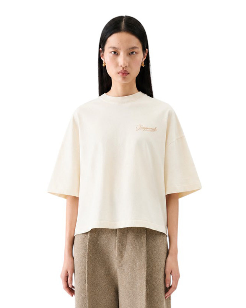 Jacquemus The Corto T-Shirt Uni Club Beige