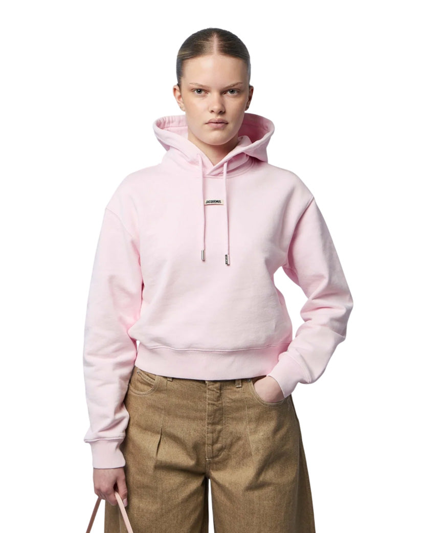 Jacquemus The Gros Grain Hoodie Light Pink