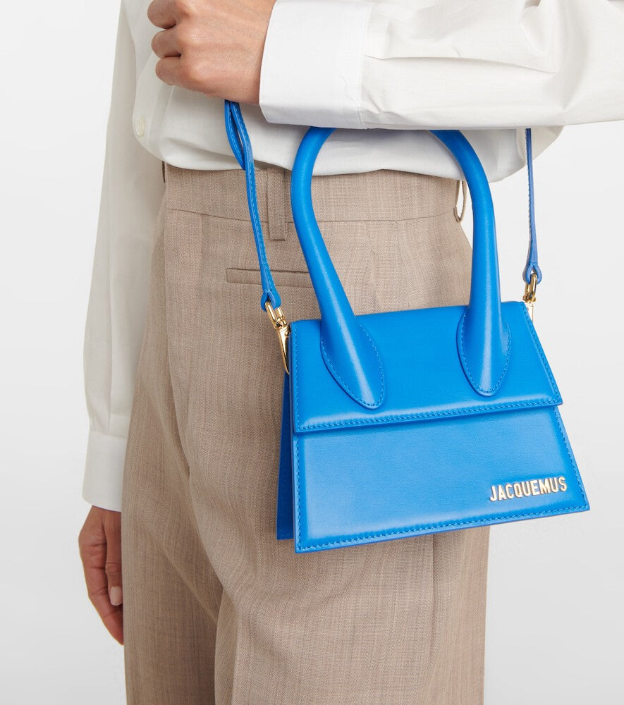 Jacquemus Le Chiquito Medium leather bag Blue