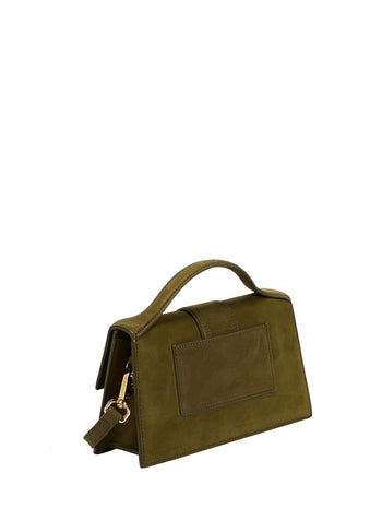 Jacquemus Le Bambino Grand Suede Olive