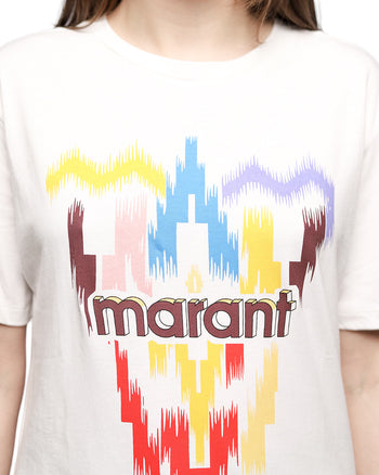 Isabel Marant Zewel Crew Neck T-shirt Ecru