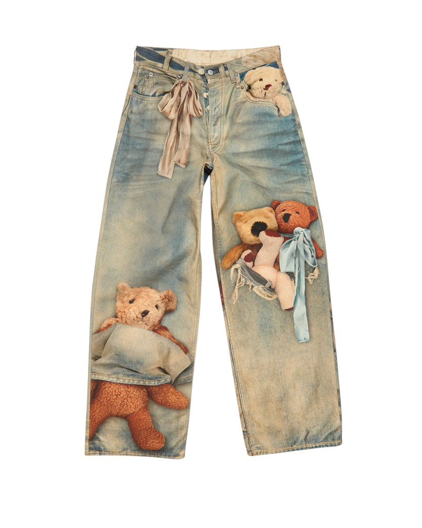 Acne Studios Teddy Bear Loose FIt 1981 Jeans Mid Blue