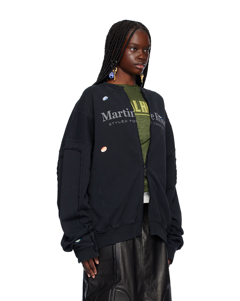 Martine Rose Zip Up Track Jacket Black