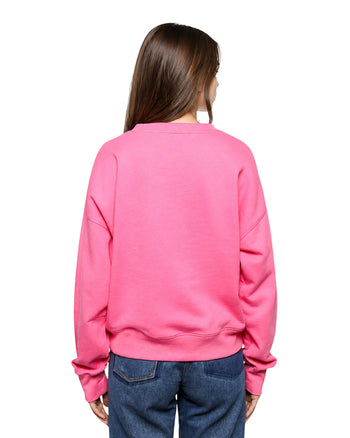 Isabel Marant Mobyli Sweatshirt Embossed Neon Pink