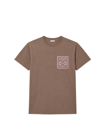 Loewe Anagram Fake Pocket T-shirt Warm Grey