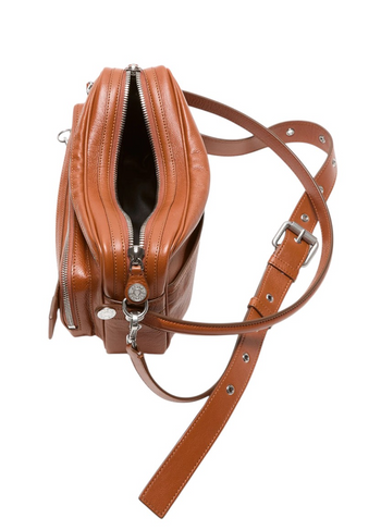 Acne Studios Camero Party Shoulder Bag Cognac Brown
