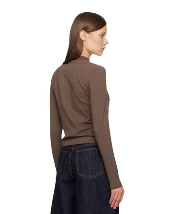 Jacquemus Les Classiques The Gros Grain Long-Sleeve T-Shirt Brown