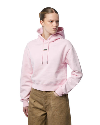 Jacquemus The Gros Grain Hoodie Light Pink