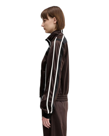 Martine Rose Shrunken Track Jacket Brown