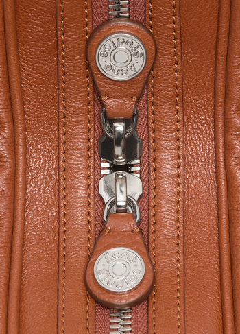 Acne Studios Camero Camera Shoulder Bag Cognac Brown