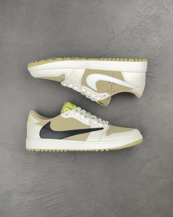 Travis Scott x Air Jordan 1 Low Golf 'Neutral Olive'