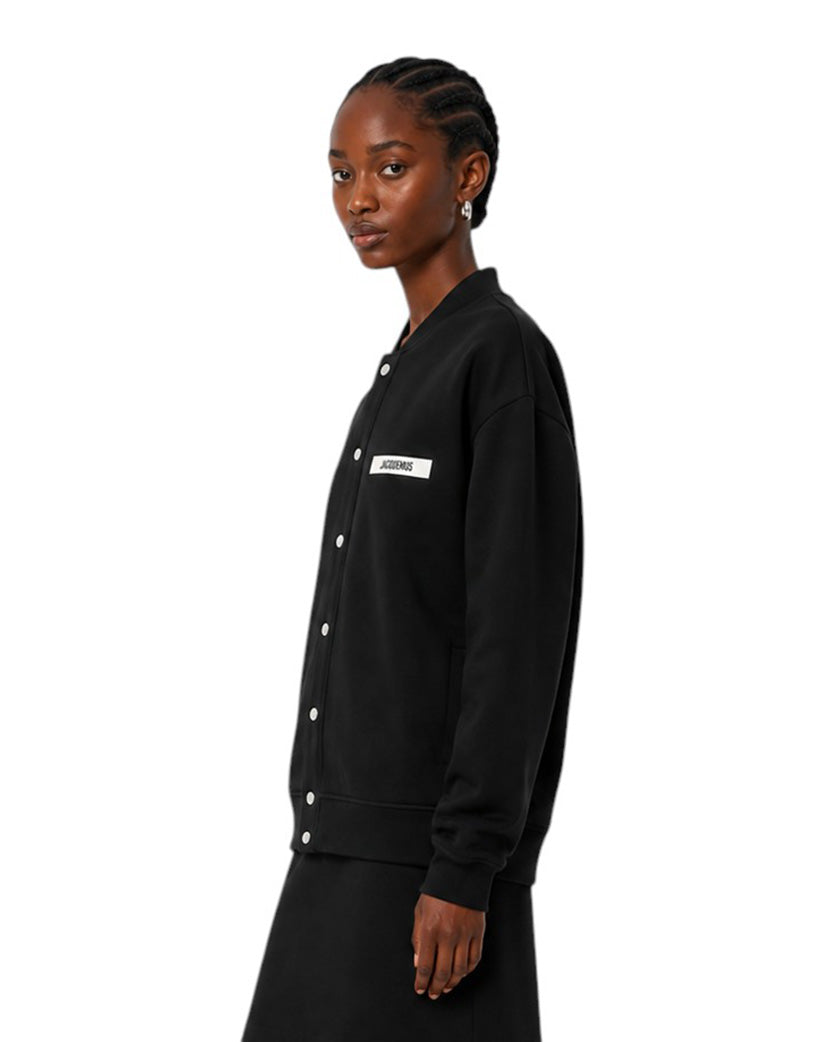 Jacquemus The Gros Grain Cardigan Black