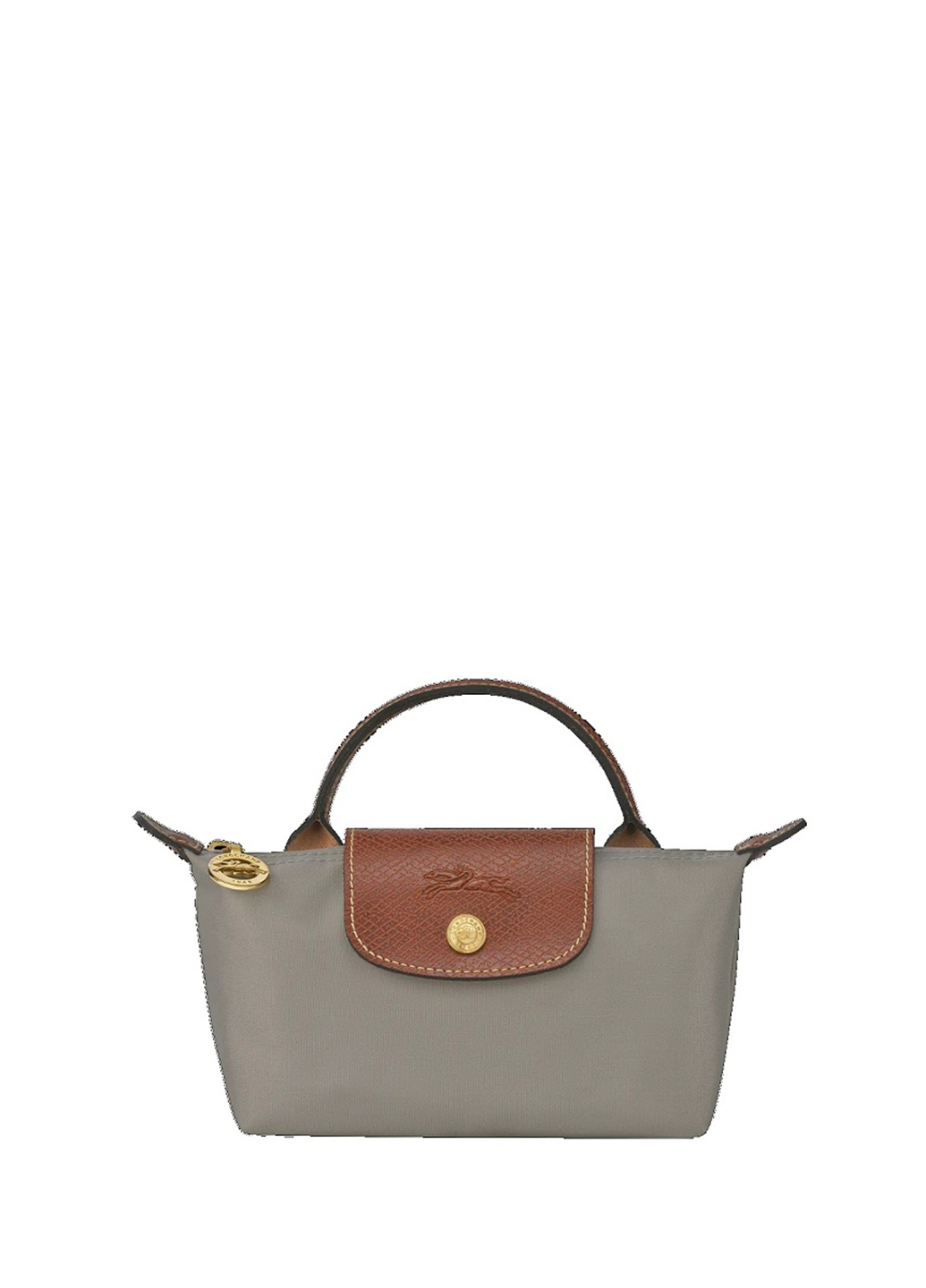 Longchamp Le Pliage Original Pouch With Handle Turtledove