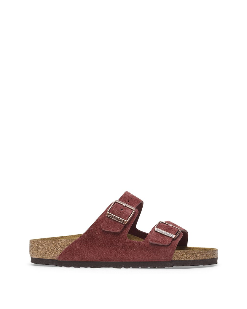 Birkenstock Arizona Suede Leather Burgundy