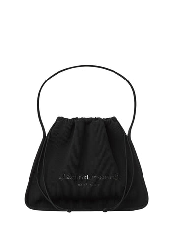 Alexander Wang Large Ryan Ribbed-Knit Tote Bag Black