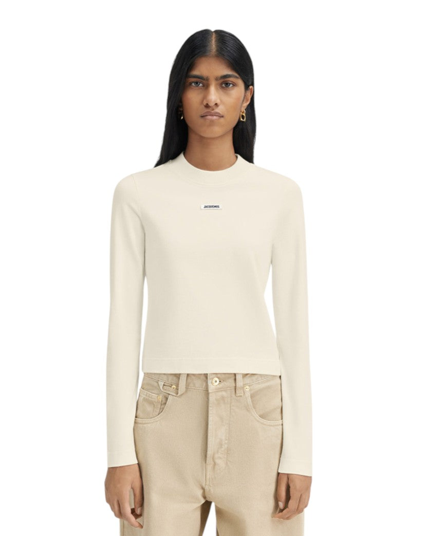 Jacquemus Les Classiques The Gros Grain Long-Sleeve T-Shirt Light Beige