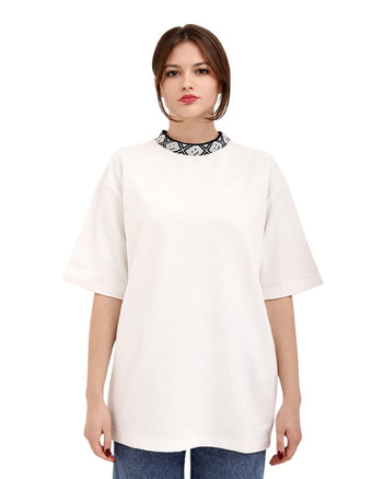 Acne Studios Eternal Rib Face Tee Optic White