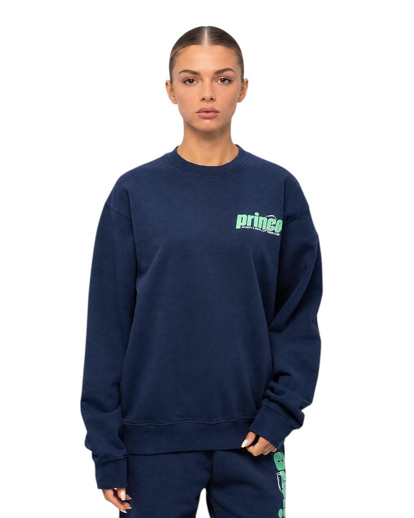 Sporty & Rich x Prince Rebound Crewneck Navy