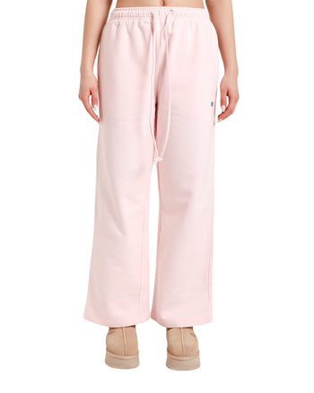 Acne Studios Wide Leg Logo Embroidered Sweatpants Pink