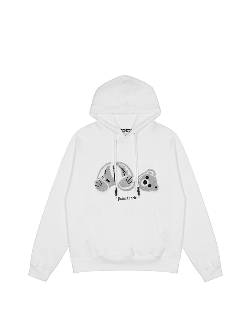 Palm Angels Ice Bear Hoodie White