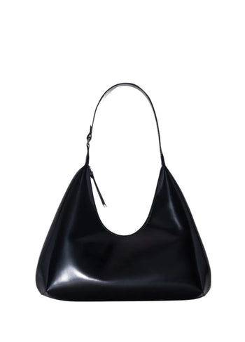 By Far Amber Semi Patent Leather Black