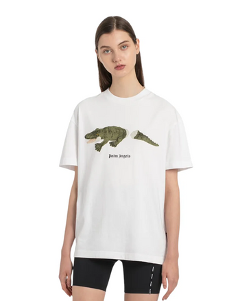 Palm Angels Croco T-Shirt White