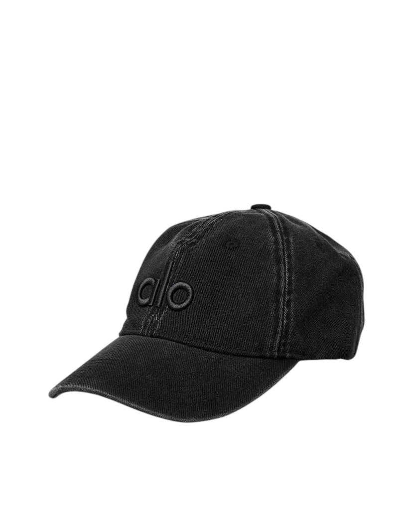 Alo Yoga Washed Off-Duty Cap Vintage Black