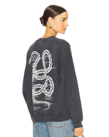 Anine Bing Jaci Sweatshirt Twisted Snake