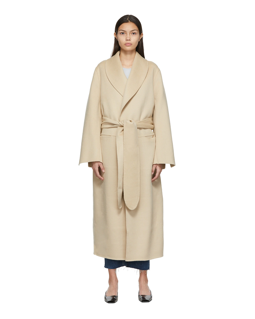 Toteme Robe Coat Eggnog